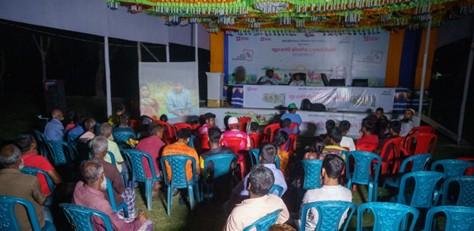 Evening awareness drama show audience